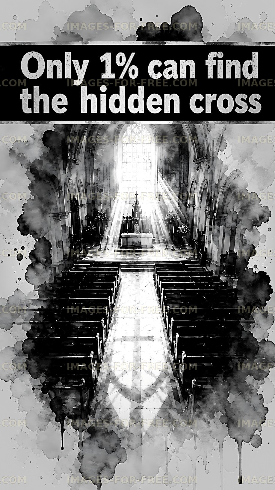 Hidden cross challenge in a church setting