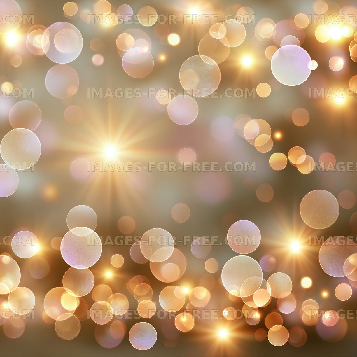 Soft bokeh lights in warm tones create a dreamy background
