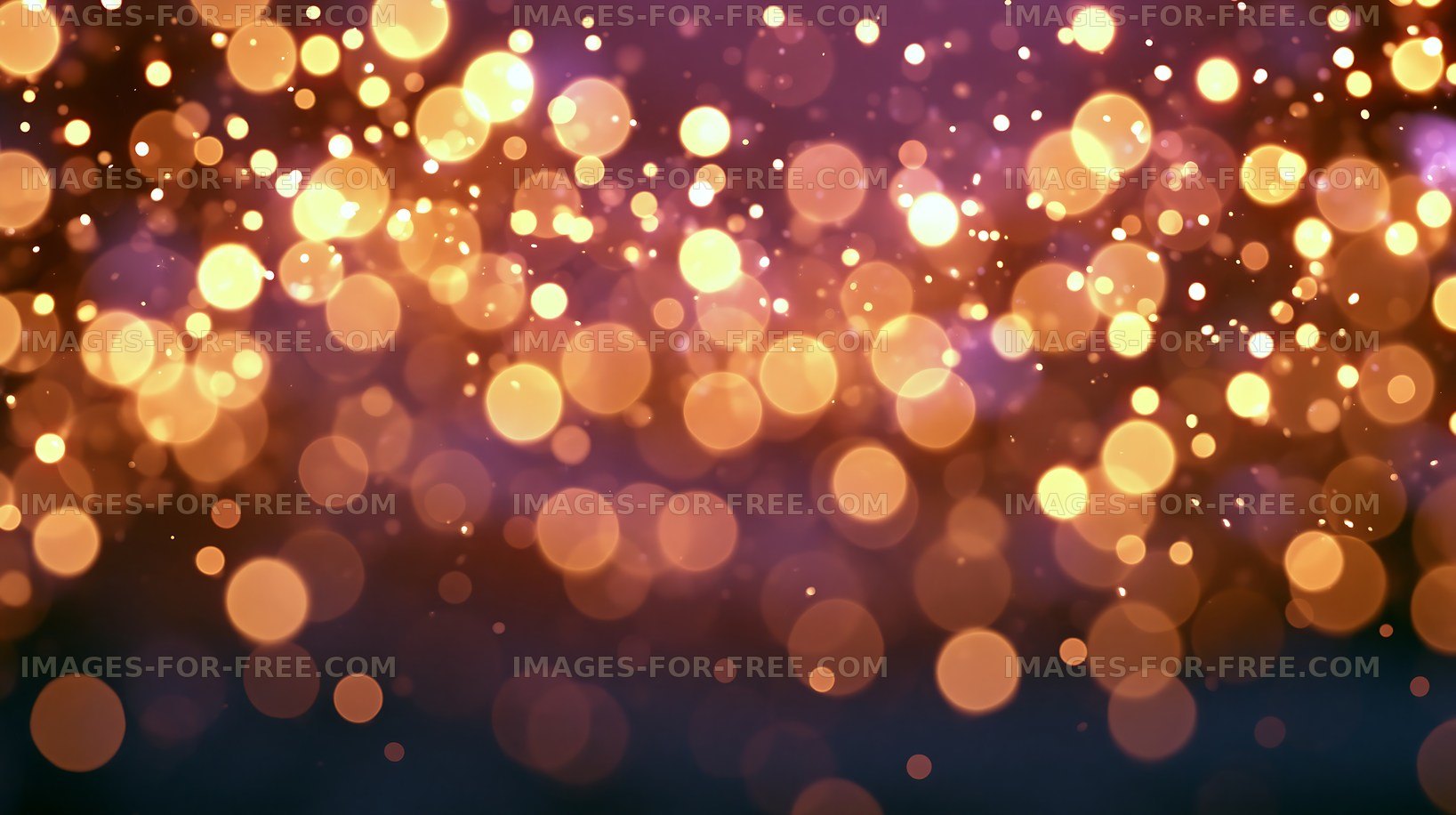Golden bokeh lights create a festive atmosphere