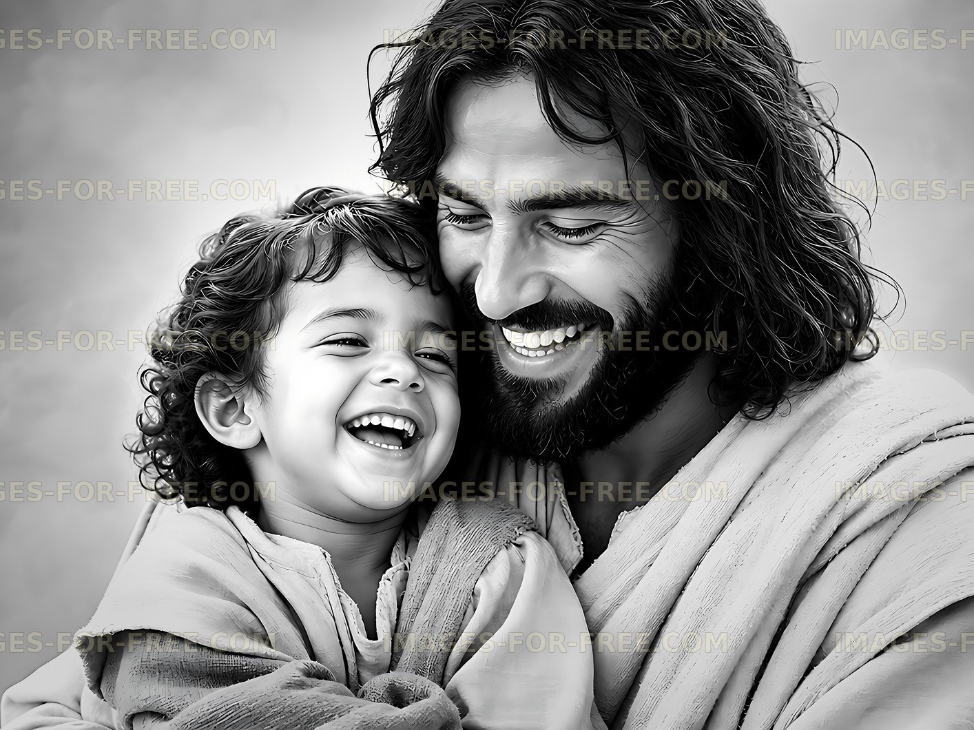 Father and child sharing a joyful moment together
