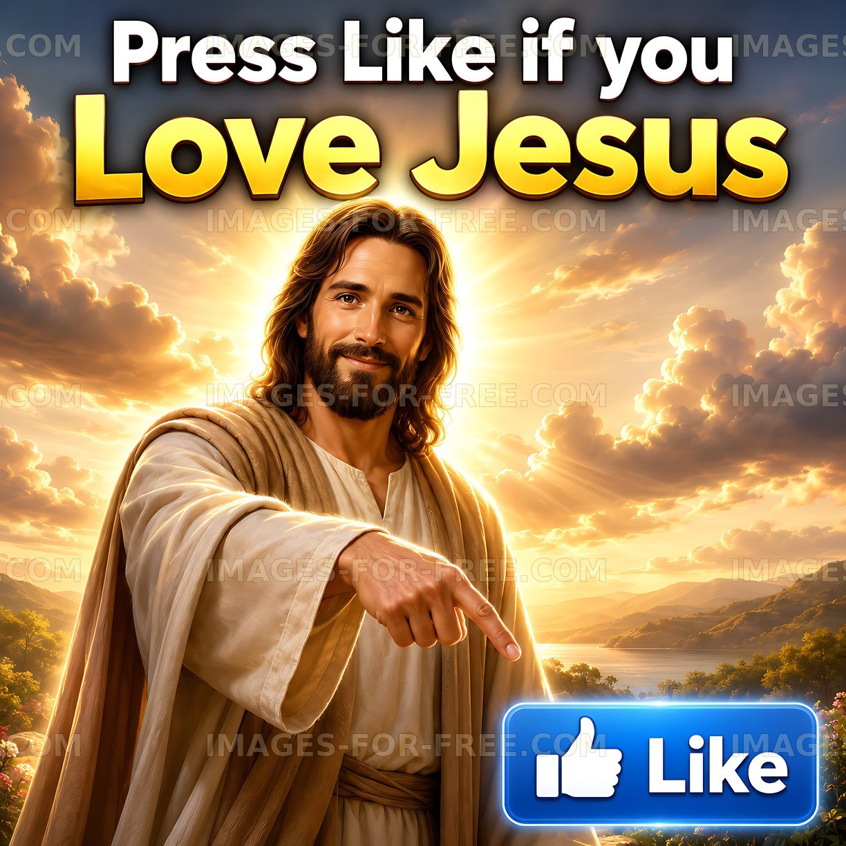Press like if you love Jesus