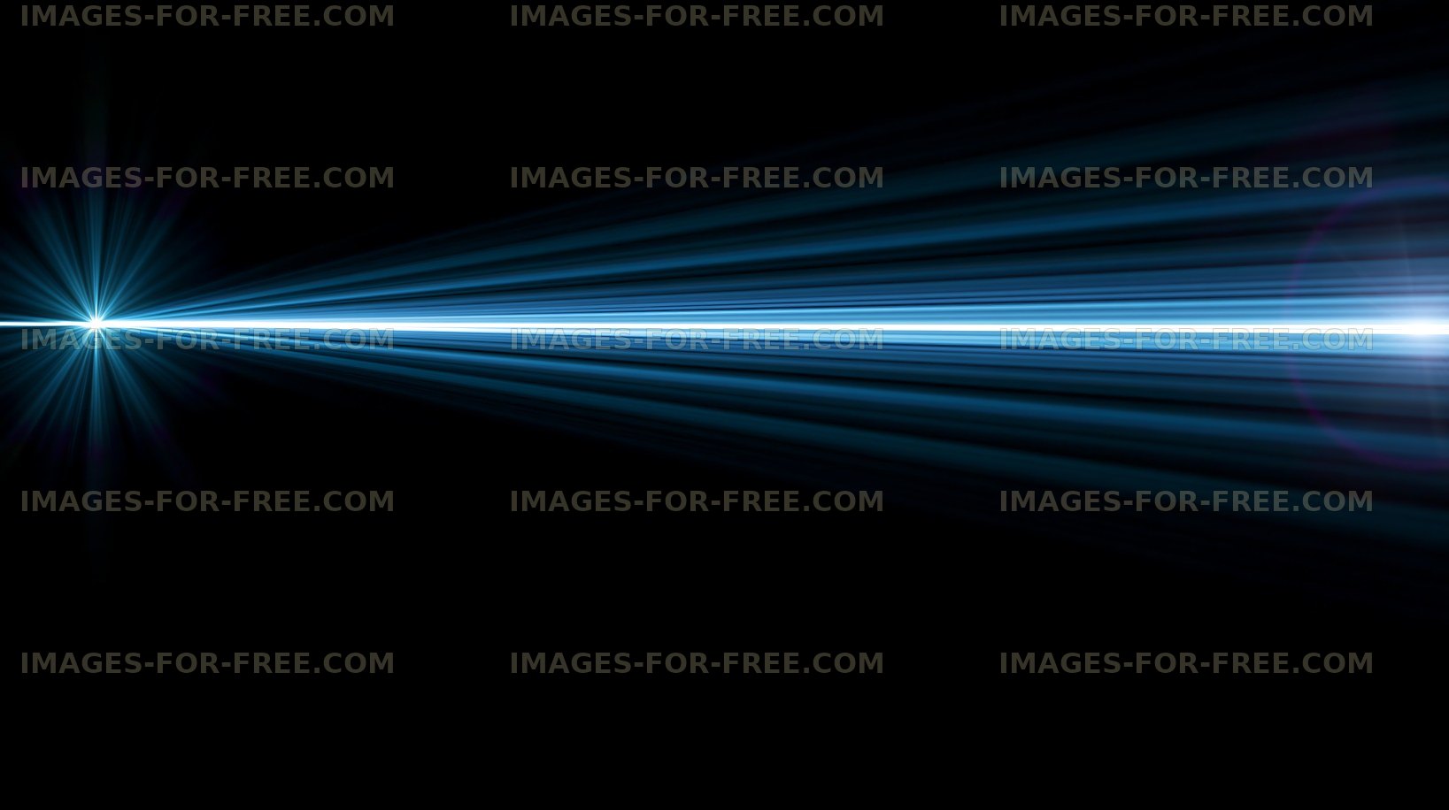 Light beam on a black background with radial lines