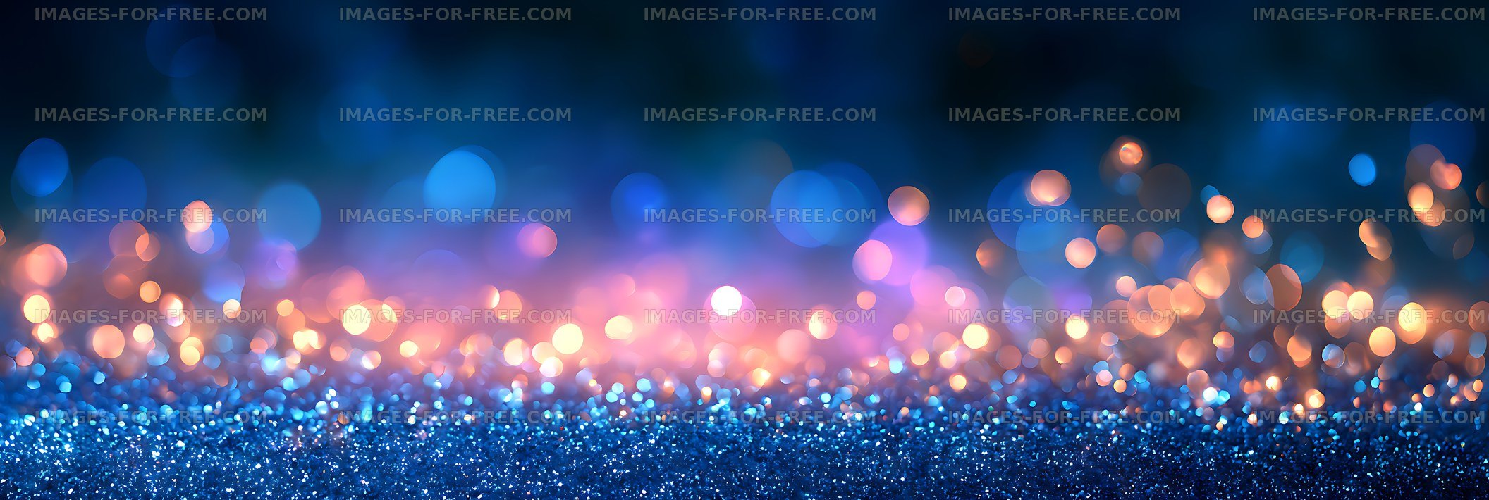 Colorful night lights create a soft glow on a dark background