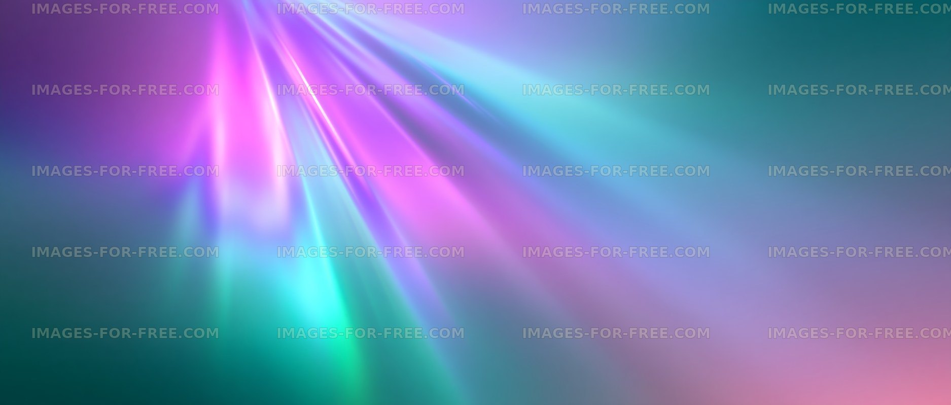 Colorful light beams shining in a dark space