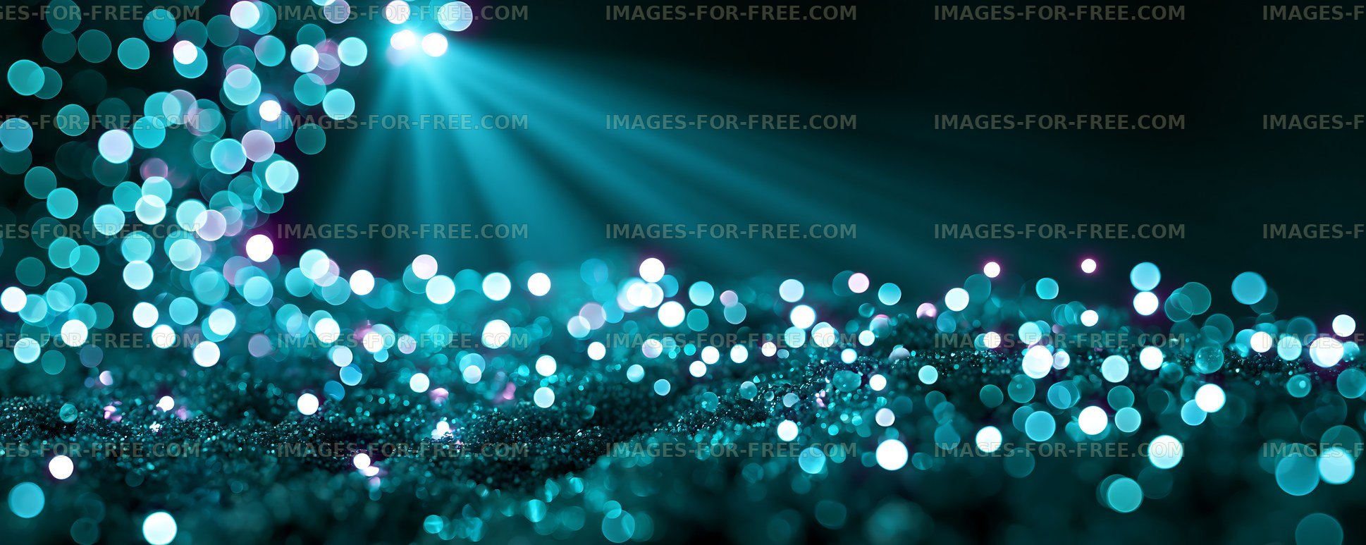 Dappled light and sparkling bokeh create vibrant background scene