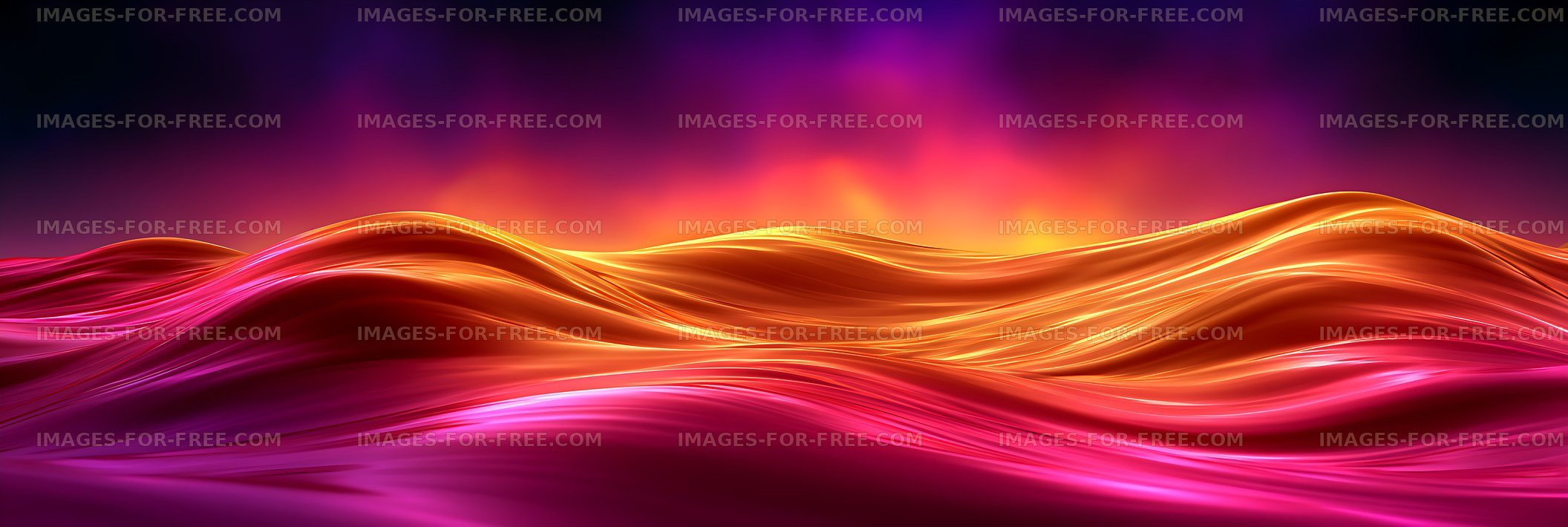 Vibrant abstract light waves on a dark gradient