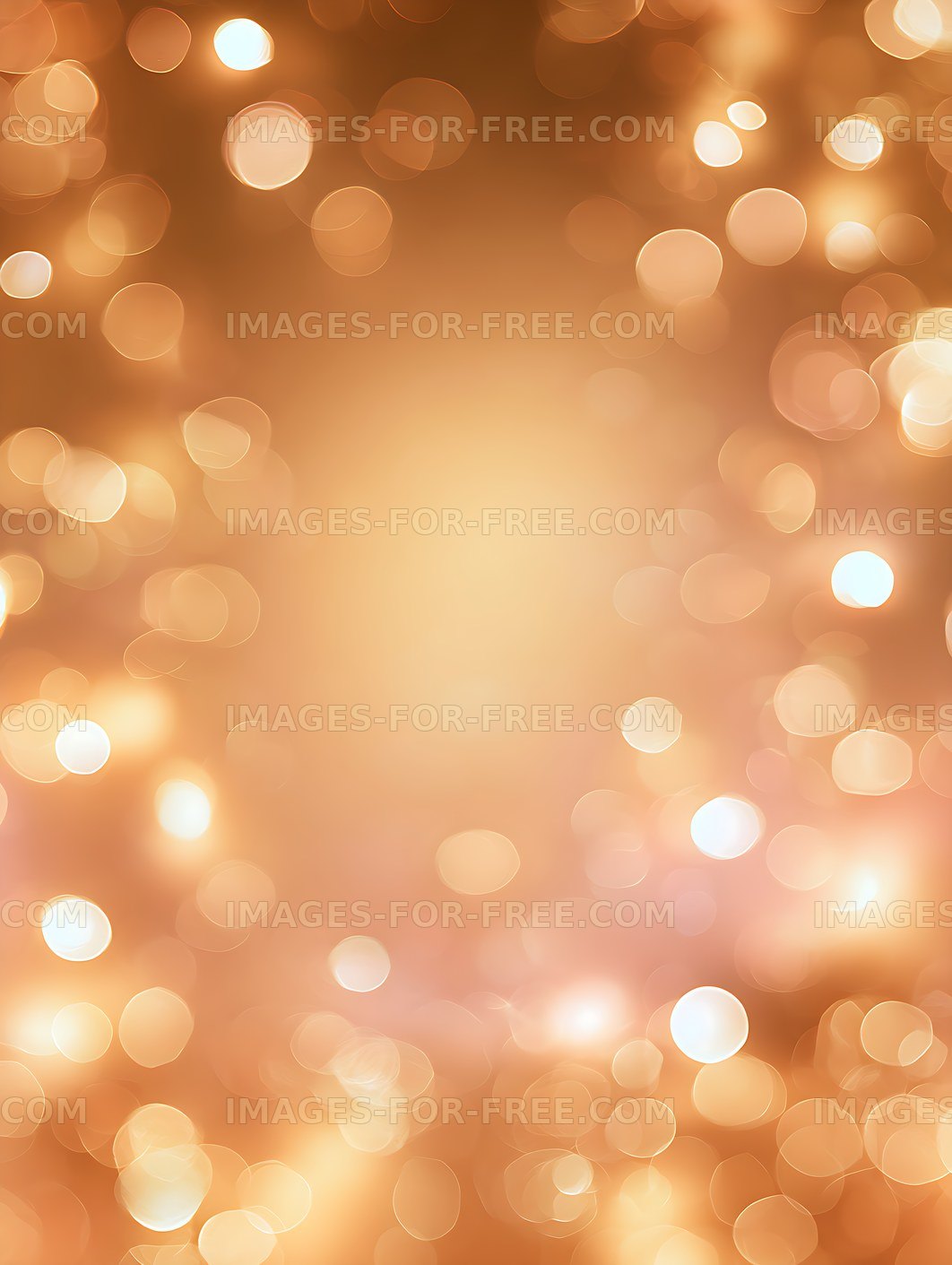 Abstract Warm Orange Bokeh Background