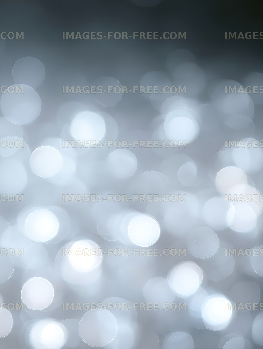Dreamy blue bokeh lights on a soft abstract background