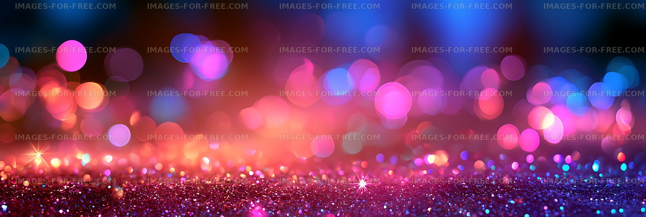 Vibrant abstract glitter and bokeh light background