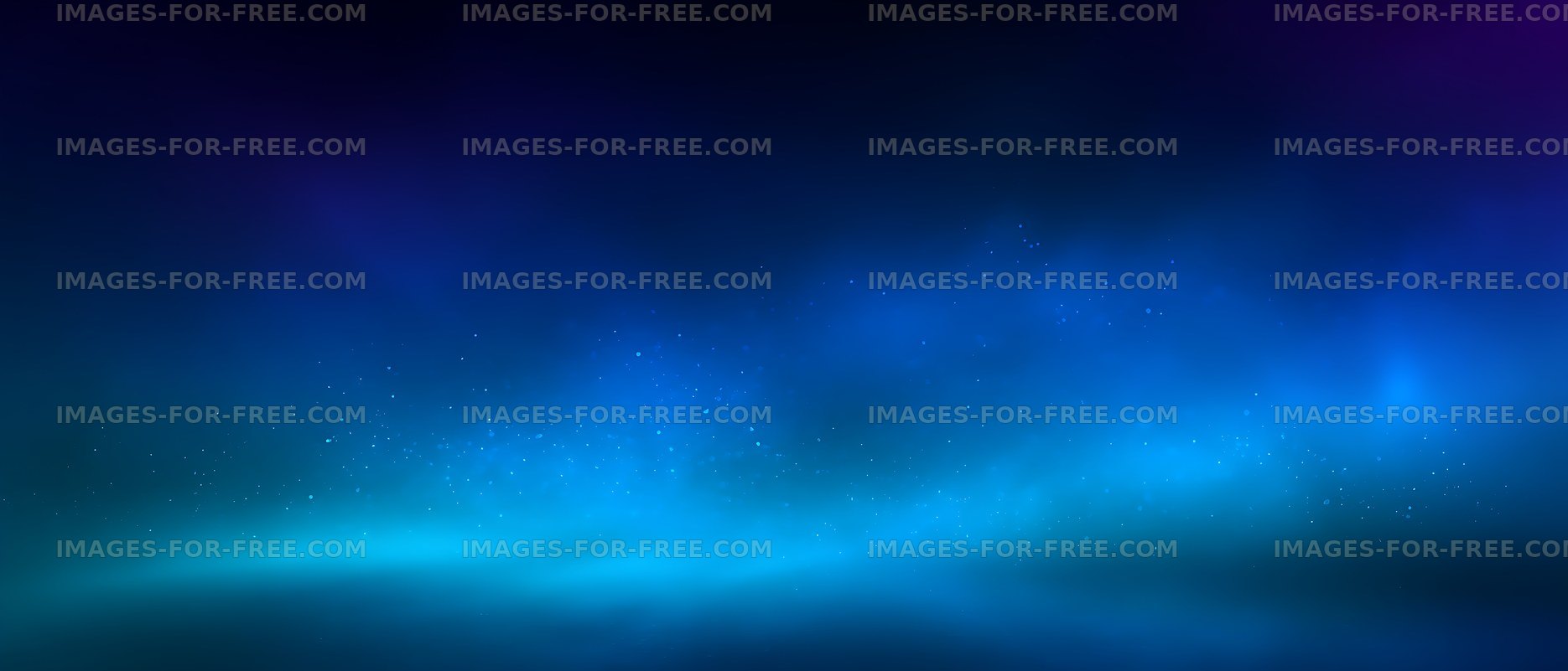 Blue cyan light particles on dark abstract background