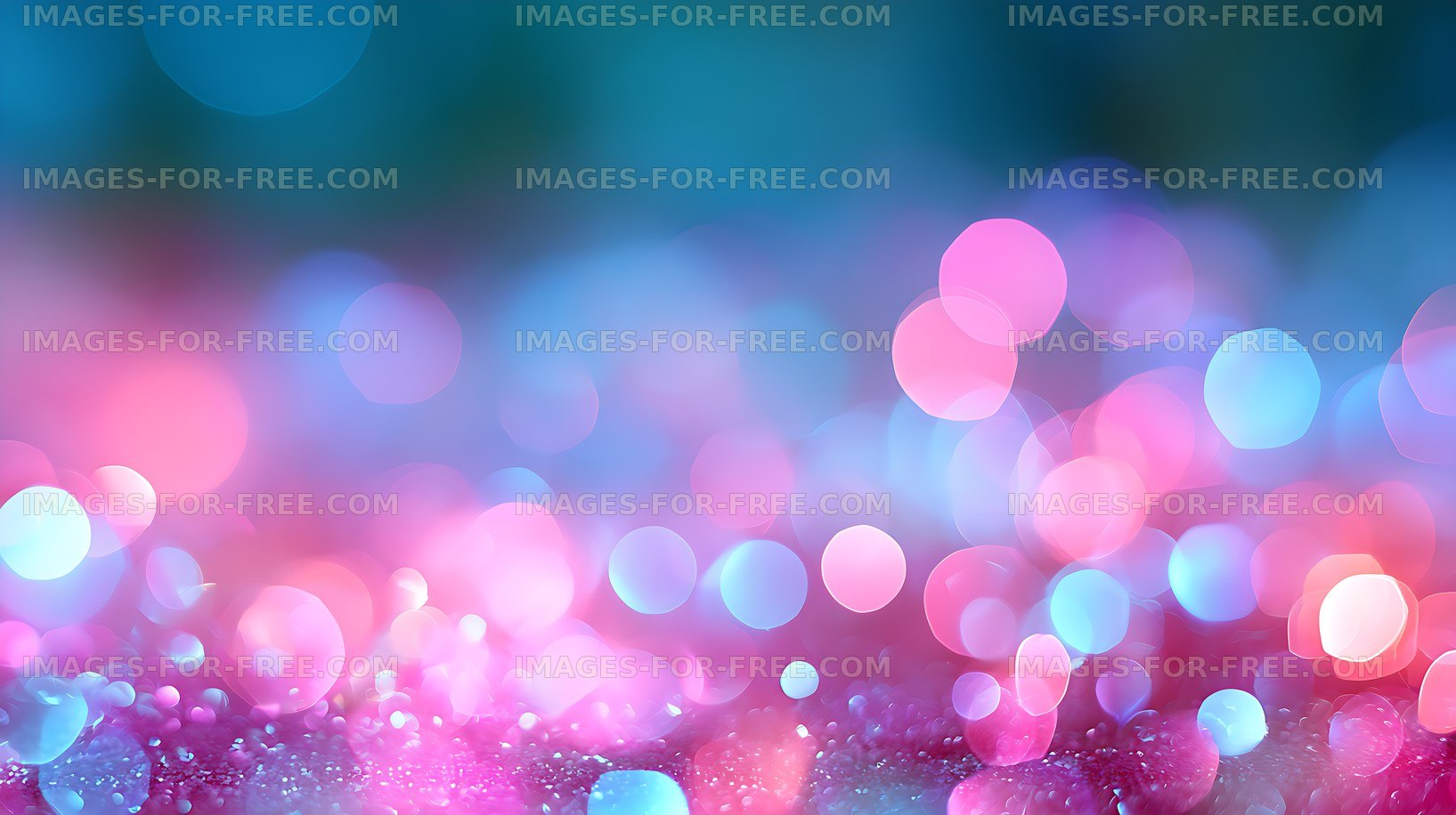 Dreamy pink and blue abstract bokeh background