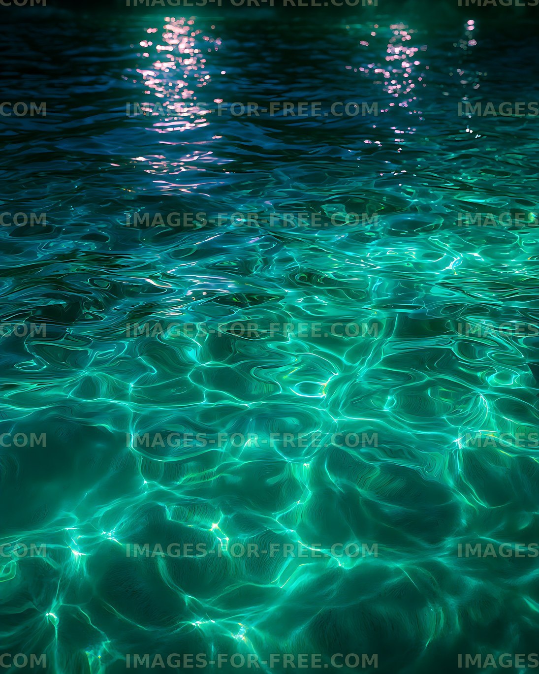 Shimmering Turquoise Water Ripple Texture