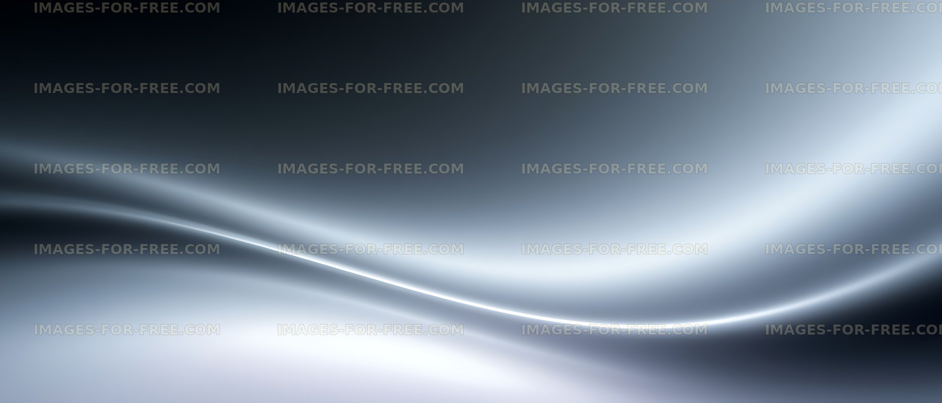 Blue luminous wave on a dark abstract background
