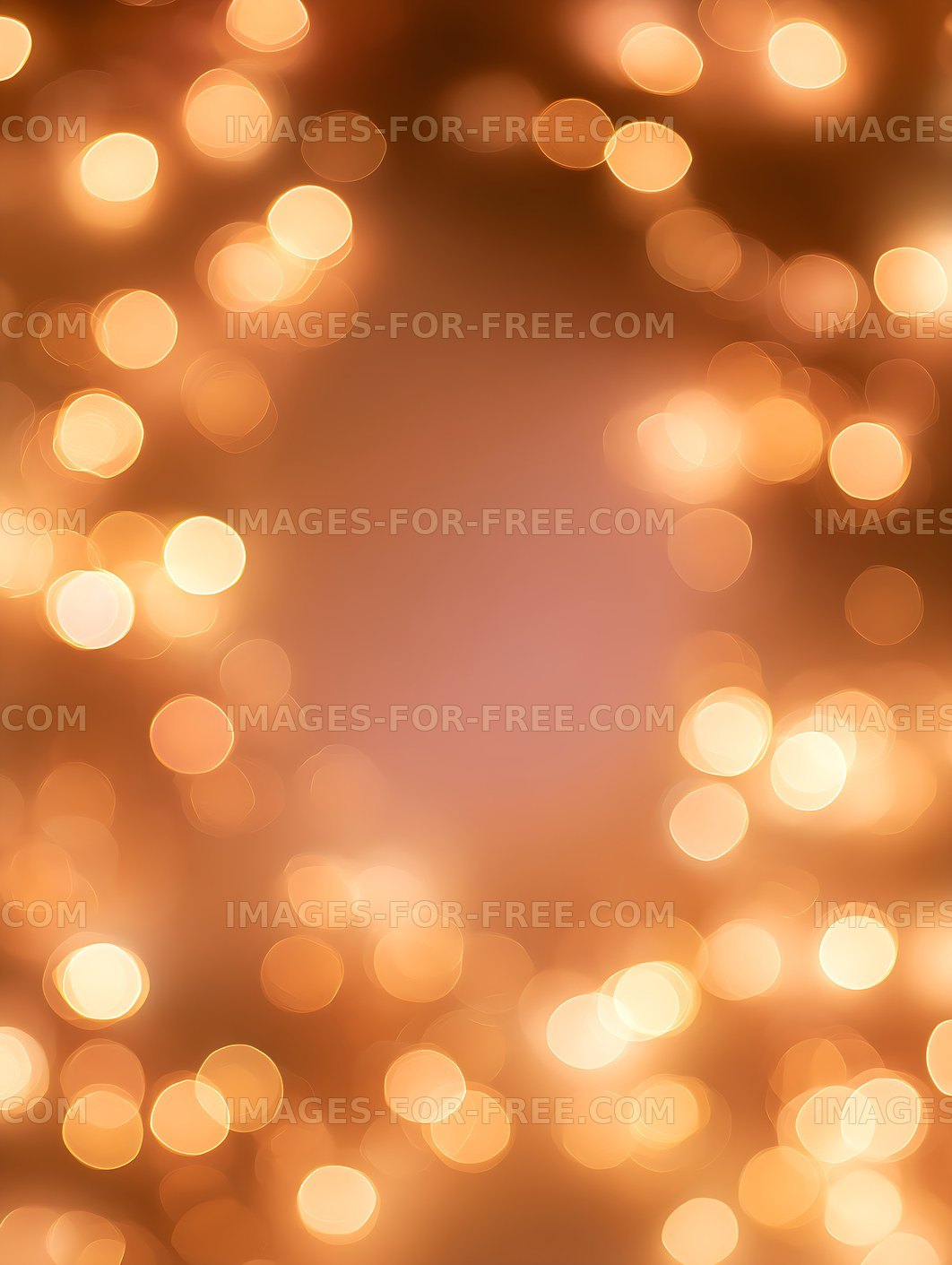 Abstract warm glowing orange bokeh background