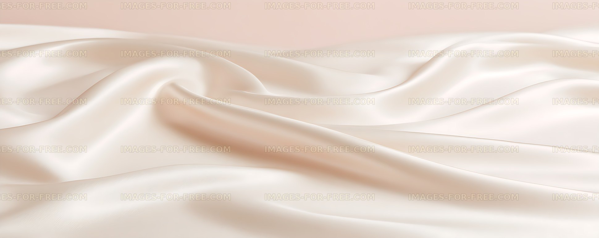 Soft cream satin folds in an abstract minimalist background