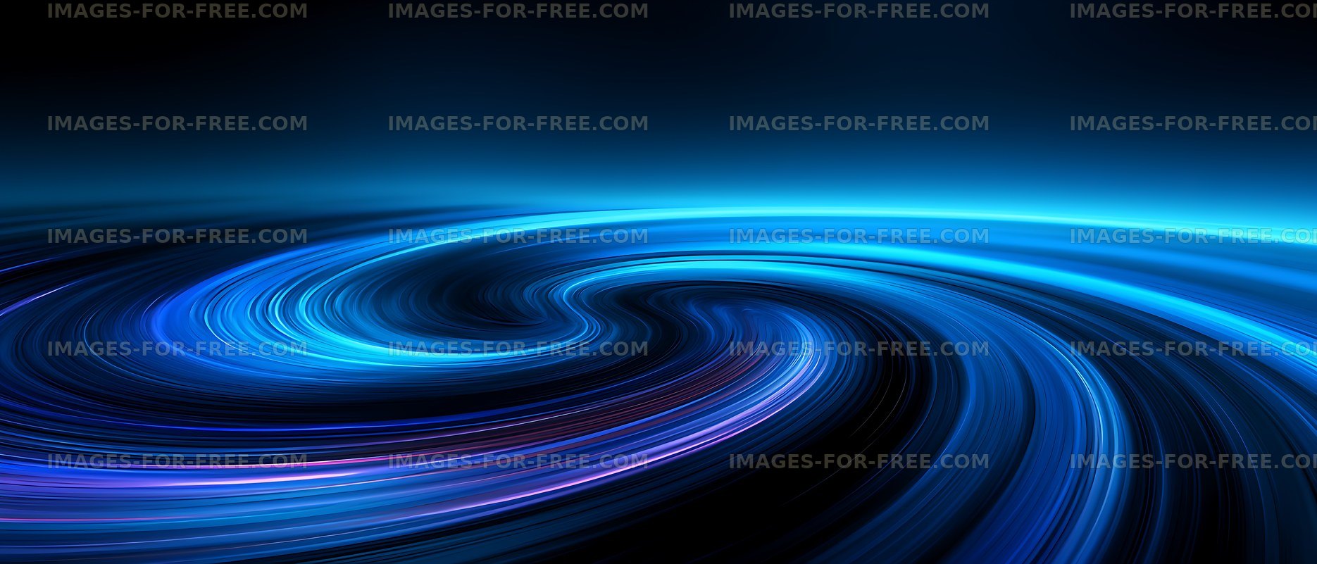 Luminous blue swirling light background