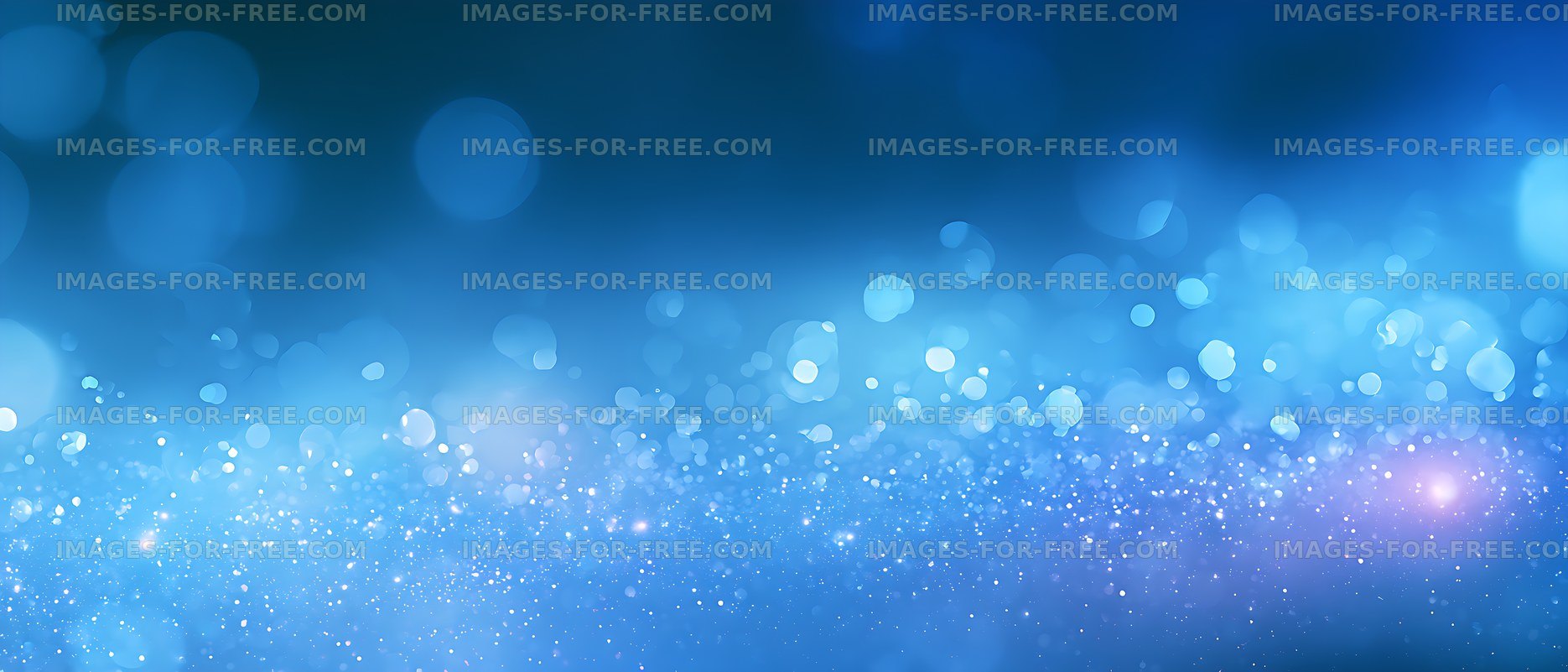 Blue glowing bokeh and sparkling particle backdrop