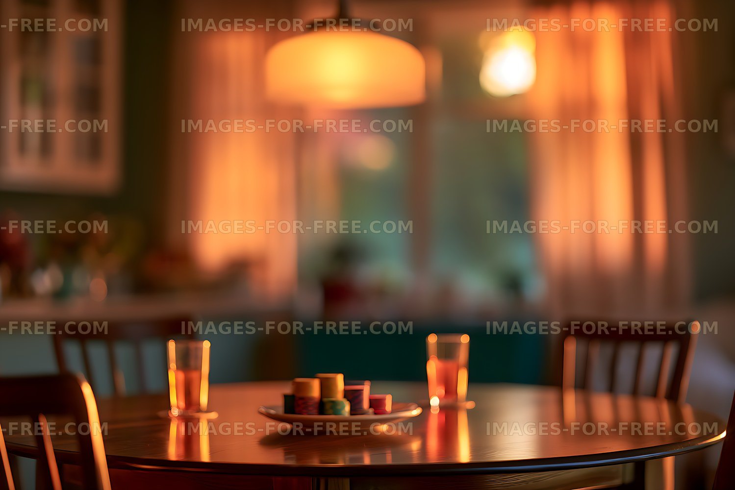 Candlelit restaurant table in a softly blurred dining room