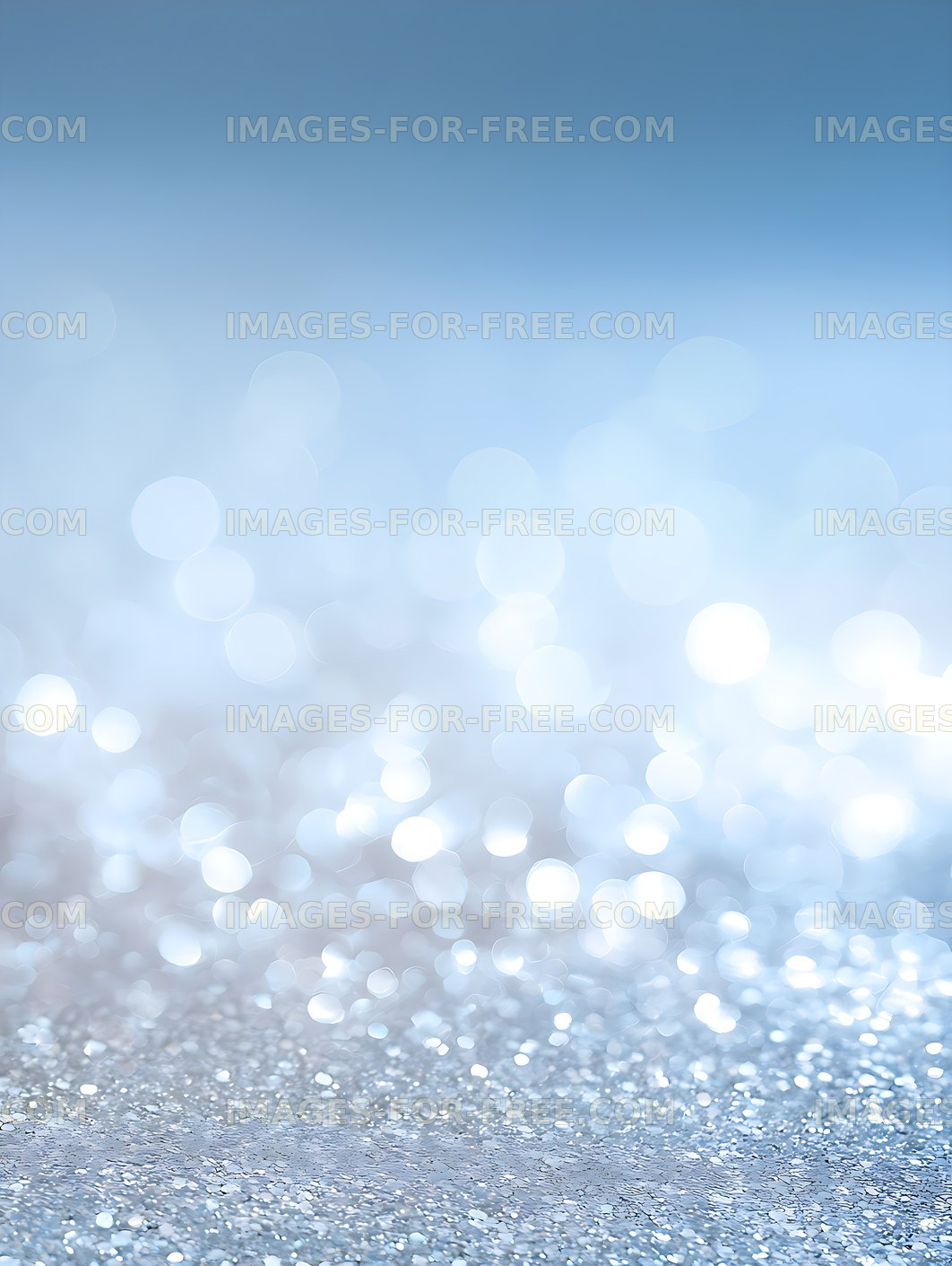 Abstract blue bokeh background with glittering surface