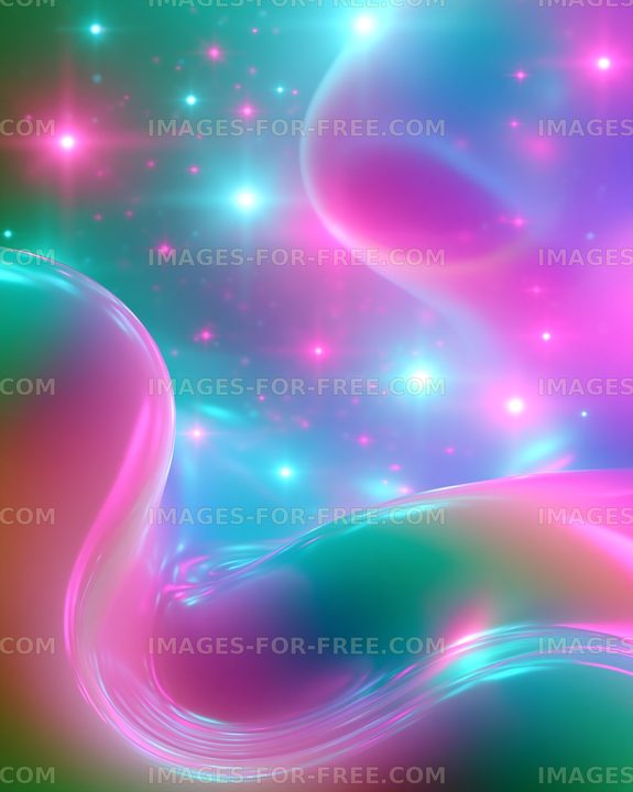 Abstract multicolored glowing patterns with light effects