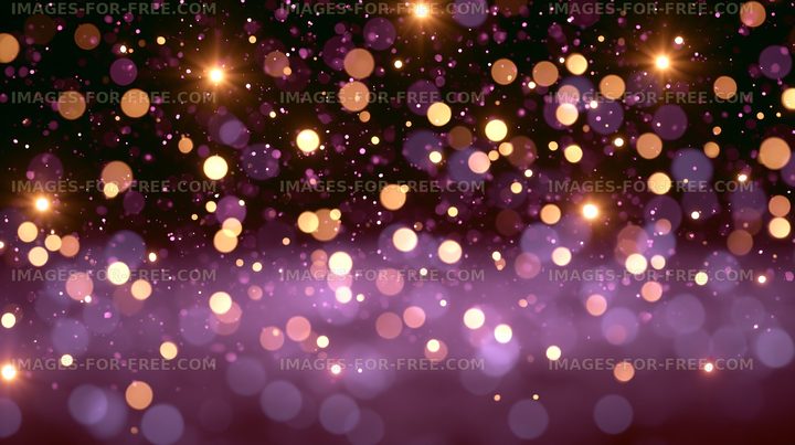 Colorful bokeh lights create a festive atmosphere