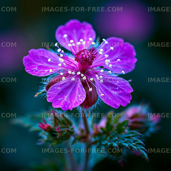 Purple flower with detailed petals and vibrant colors