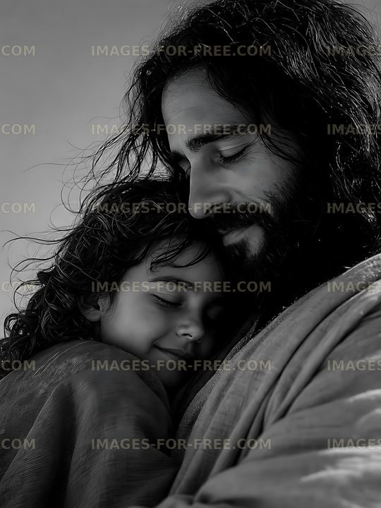 Father and child sharing a tender moment together
