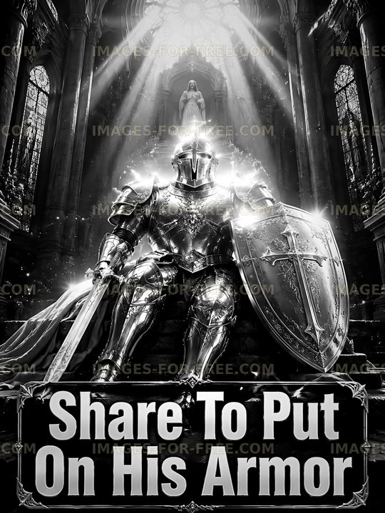 Knight in armor sitting on throne in a grand hall