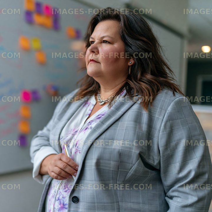 Businesswoman presenting ideas in a meeting room