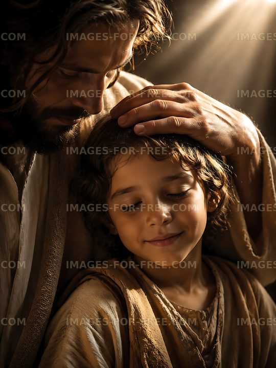 Father and son sharing a moment of connection and warmth