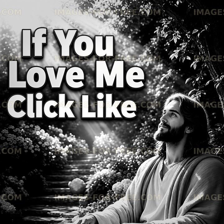 Jesus looking up in nature with light beams shining down