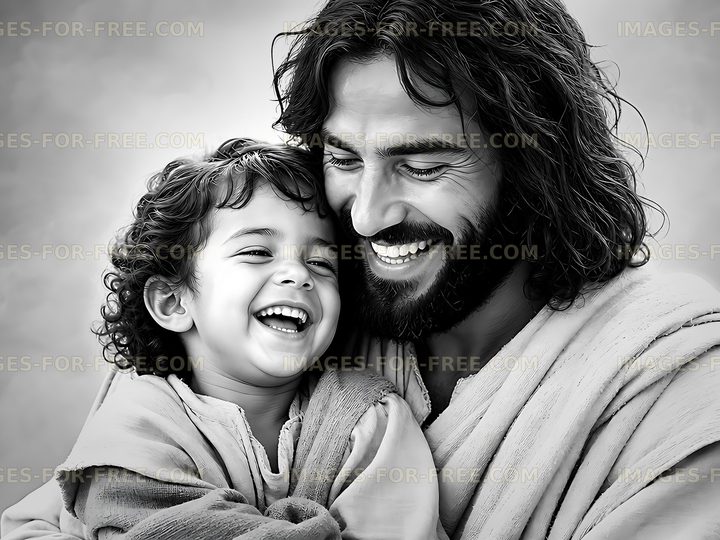 Father and child sharing a joyful moment together