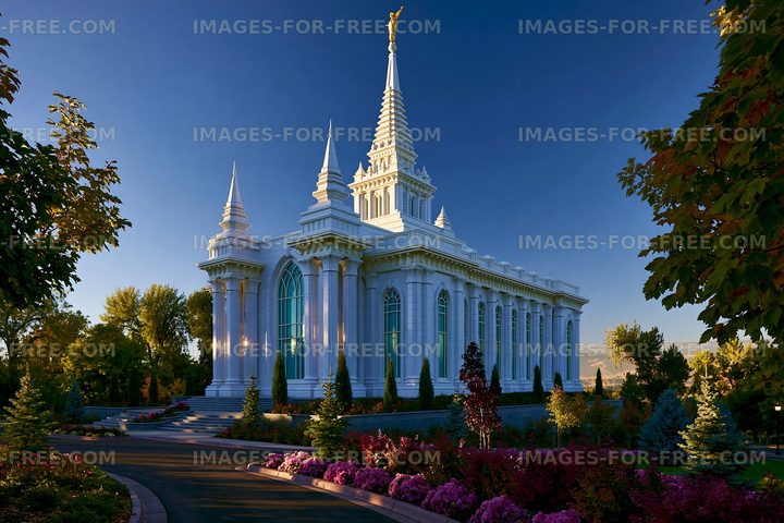 Beautiful architecture of a temple with tall spires in the afternoon