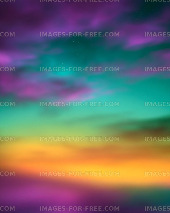 Vibrant colors blend in a twilight sky