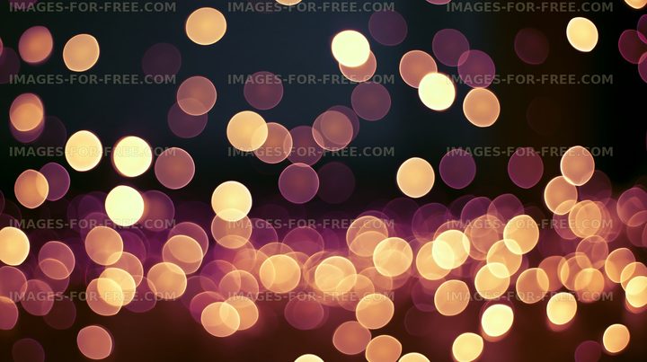 Warm bokeh lights create a dreamy background at night