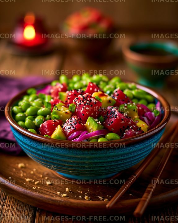 Colorful salad with fresh fruits and vegetables in a bowl