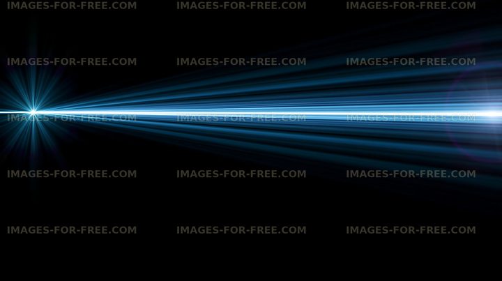 Light beam on a black background with radial lines