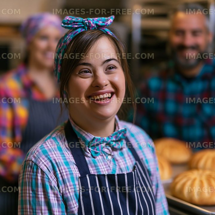 Bakers at work in a cozy kitchen with fresh bread