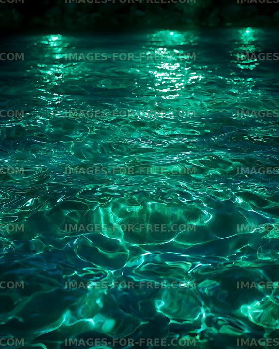 Sunlight reflecting on turquoise water surface