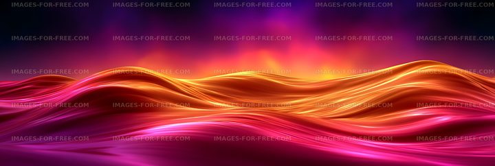 Vibrant abstract light waves on a dark gradient