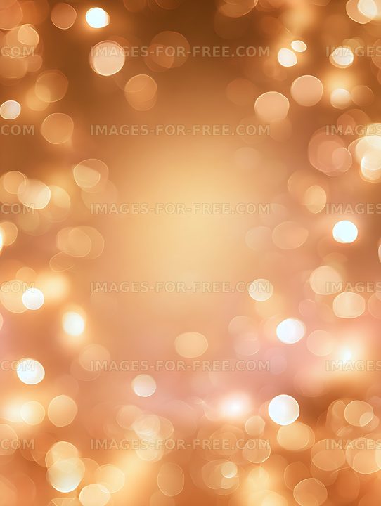 Abstract Warm Orange Bokeh Background
