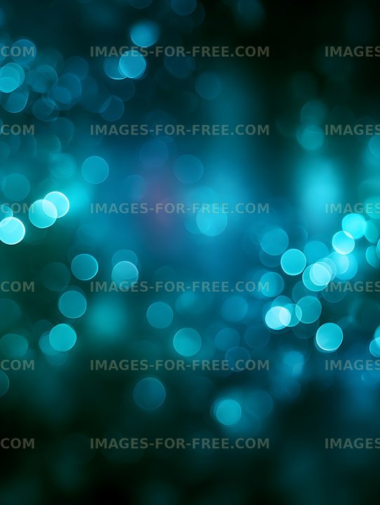 Glowing blue turquoise bokeh abstract background