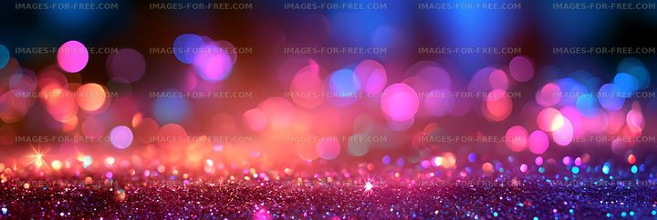 Vibrant abstract glitter and bokeh light background