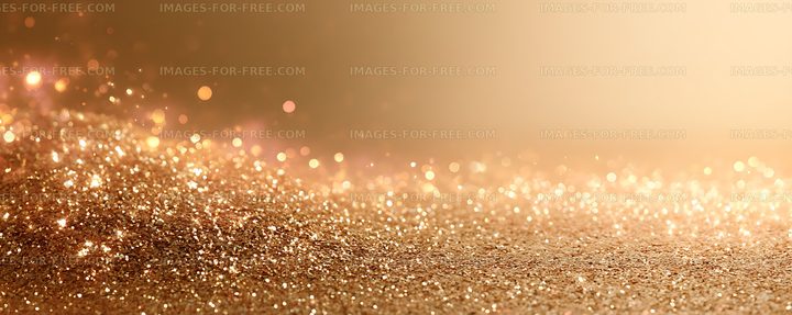 Warm golden glitter background with shimmering light