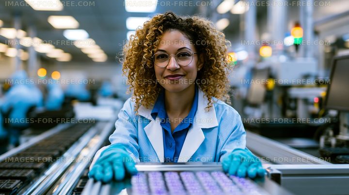 Scientist working with laboratory equipment