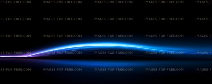 Glowing blue wave lines on a dark abstract background