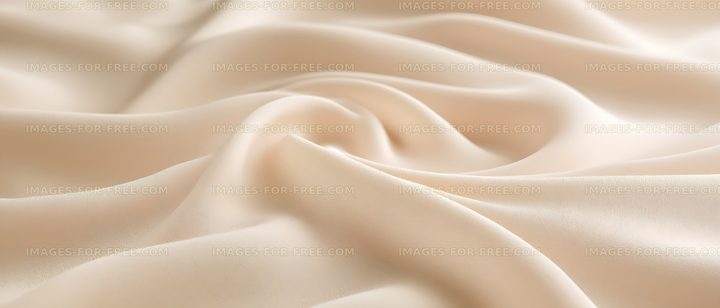 Soft flowing cream textile folds in an abstract close-up