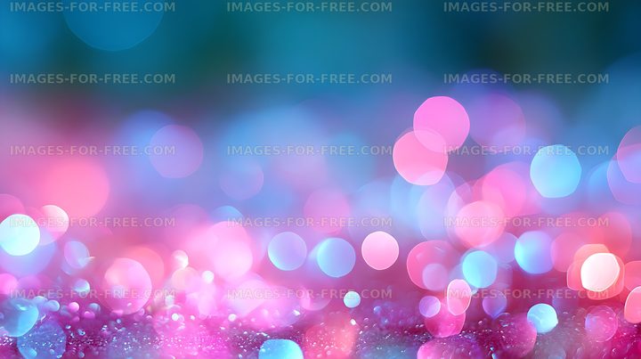Dreamy pink and blue abstract bokeh background