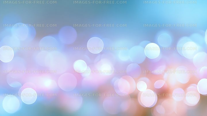 Dreamy pastel bokeh lights in blue and pink