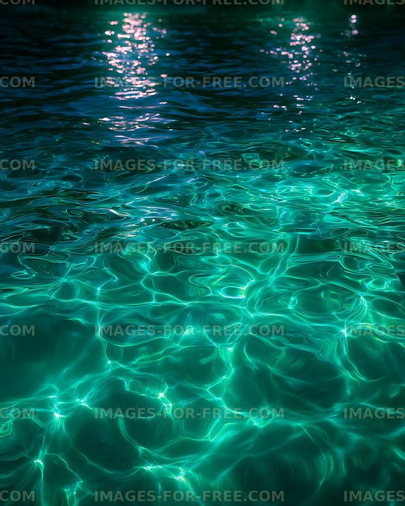 Shimmering Turquoise Water Ripple Texture